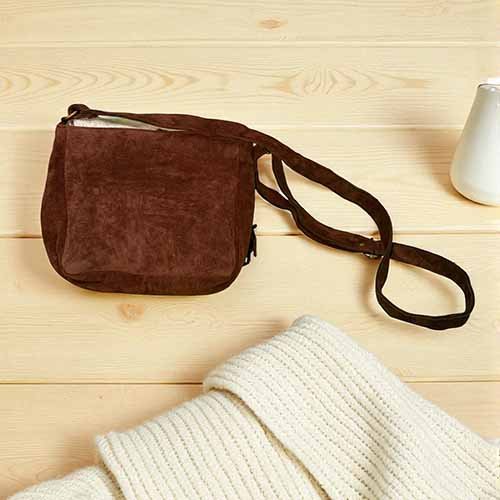 Bolsa Natural com Pelos e Franjas - MC05 - Imagem 3